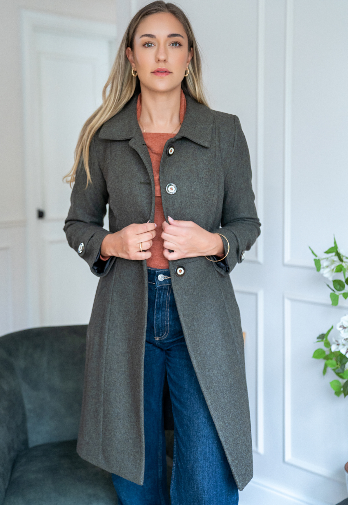 Barbara green coat