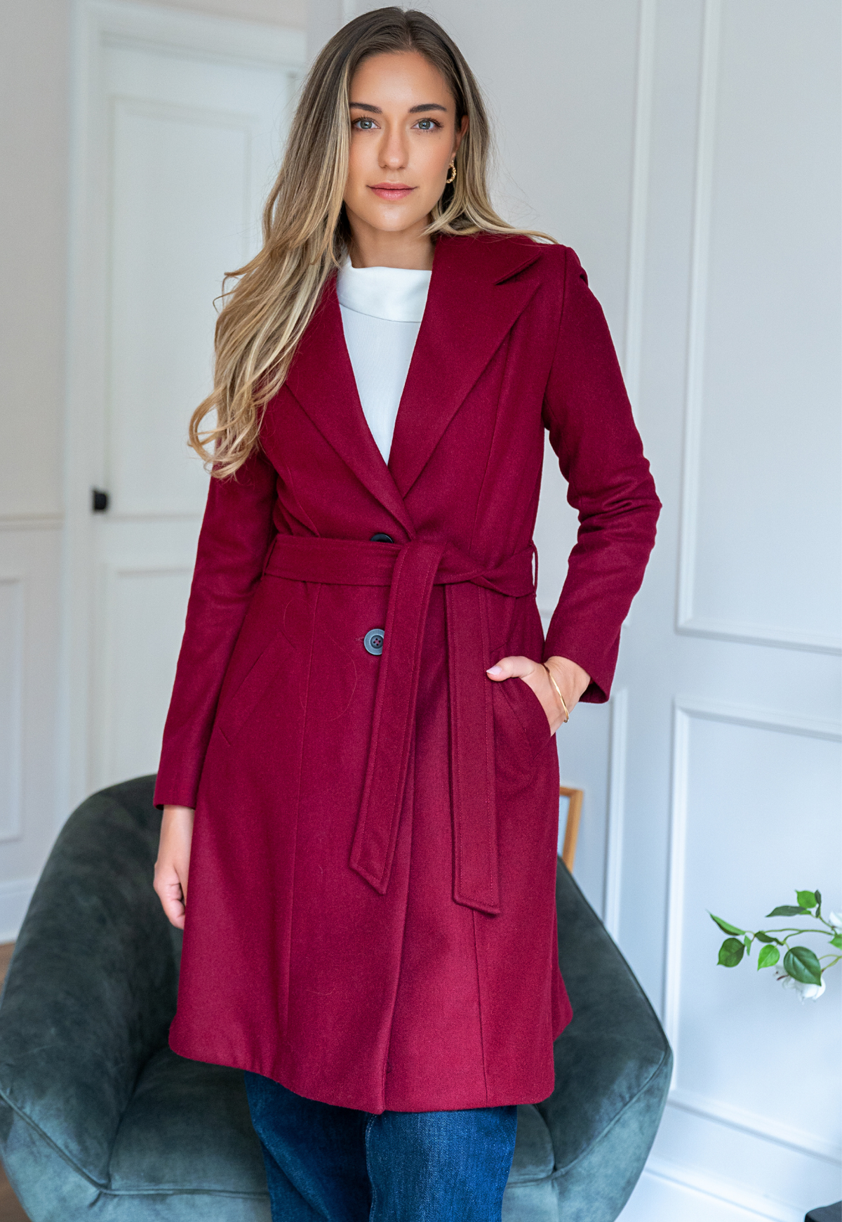 Laura strawberry coat