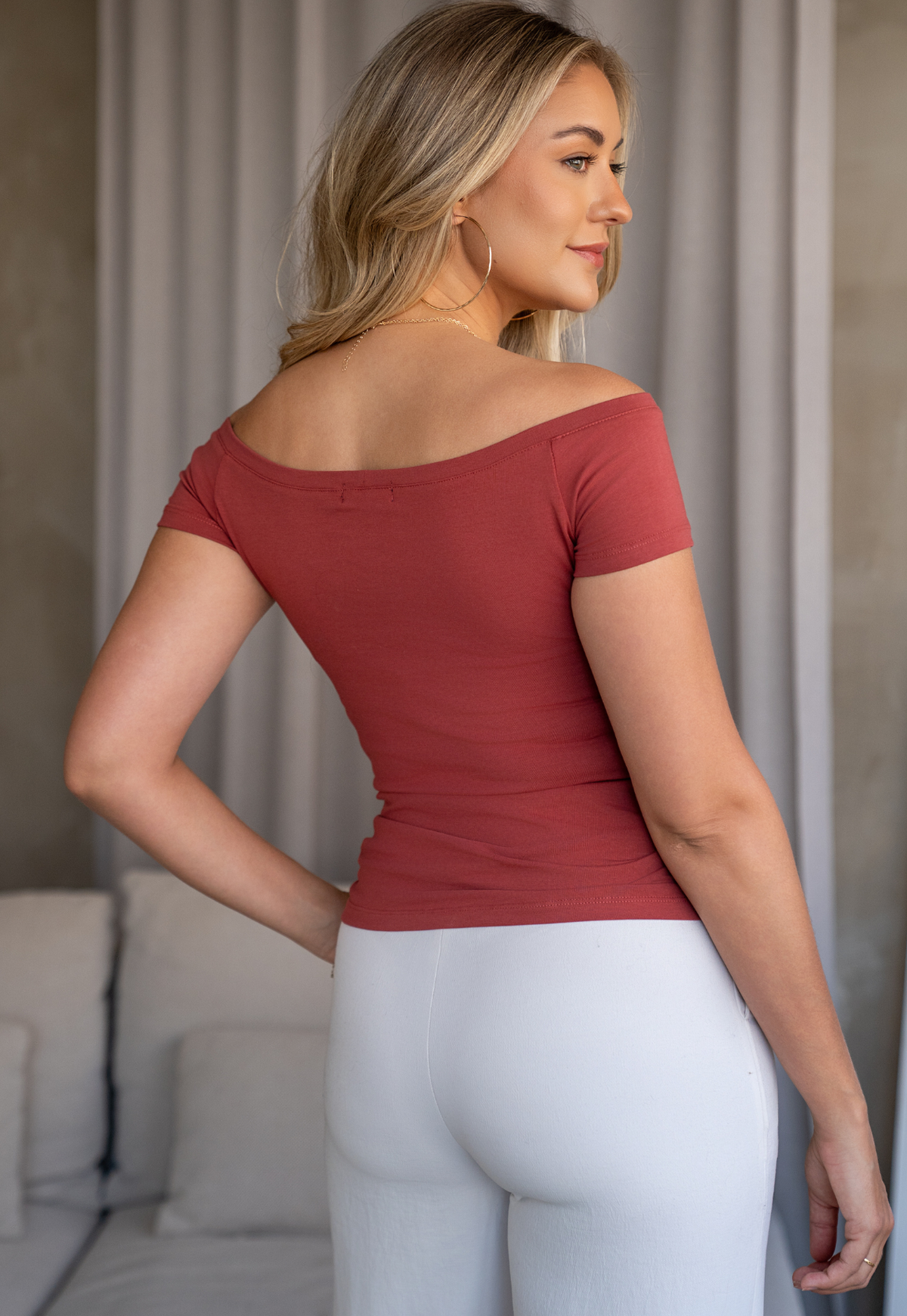 Top Kaori Ocre