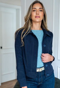 Afrika Azul Cropped Jacket