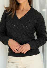 Las Perlas Pullover Charcoal