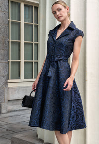 Madelaine Blue & Black Dress