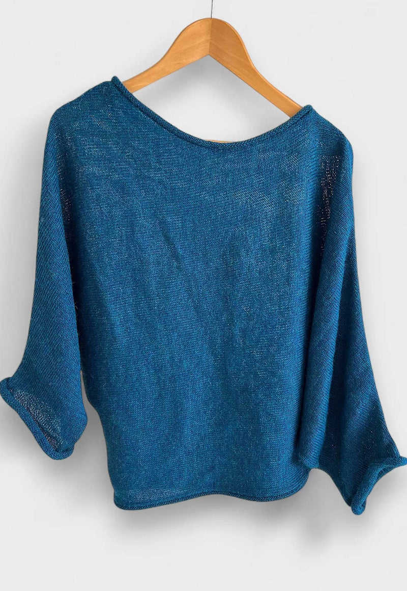 Nova Asymmetrical Baby Alpaca Sweater