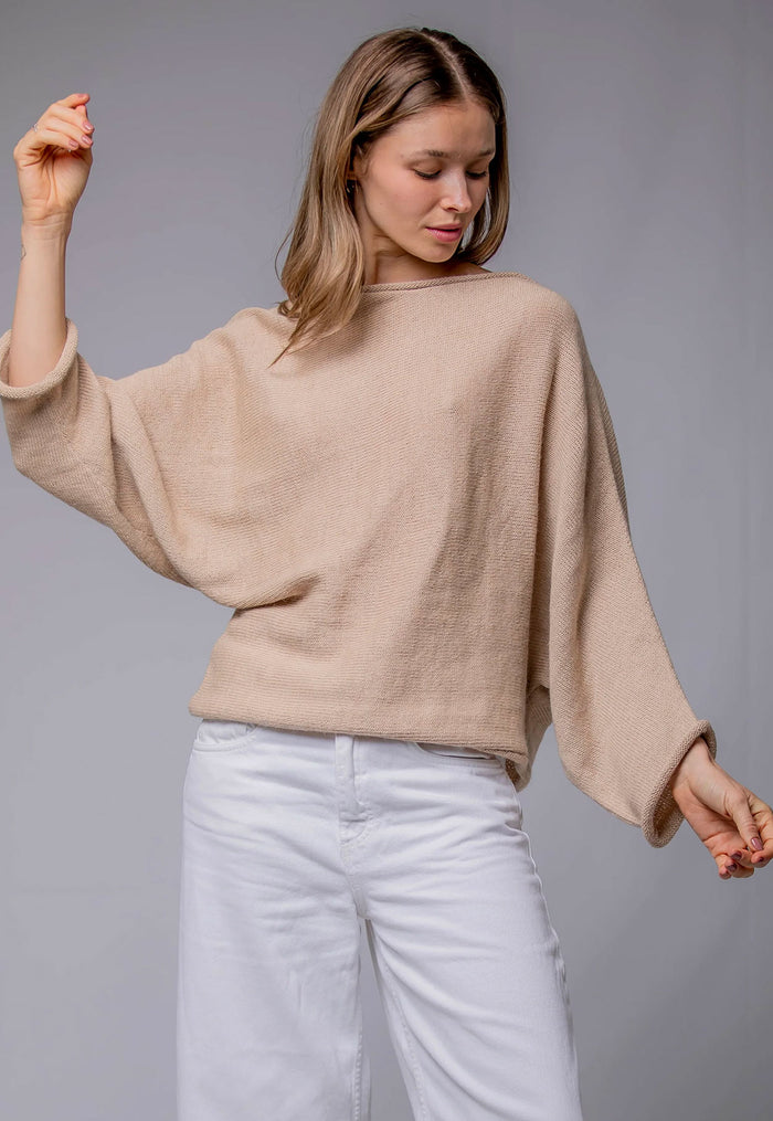 Nova Asymmetrical Baby Alpaca Sweater