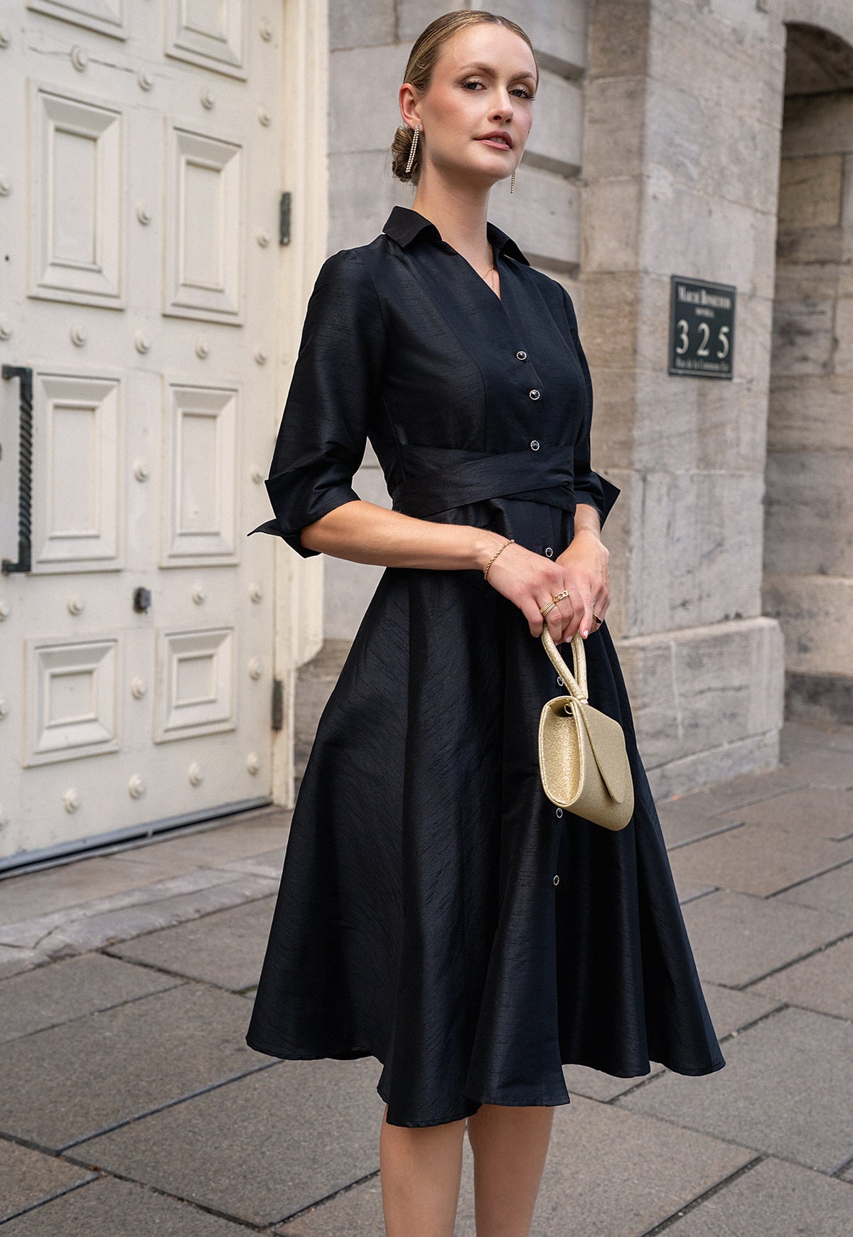 Rhita Black Dress