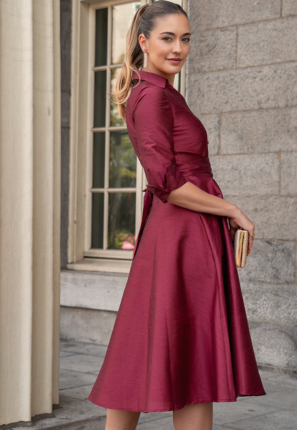 Rhita Cherry Red Dress