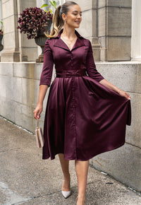 Samara Burgundy Dress