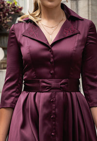 Samara Burgundy Dress