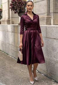 Samara Burgundy Dress
