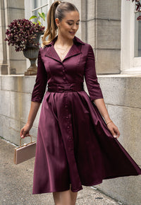 Samara Burgundy Dress