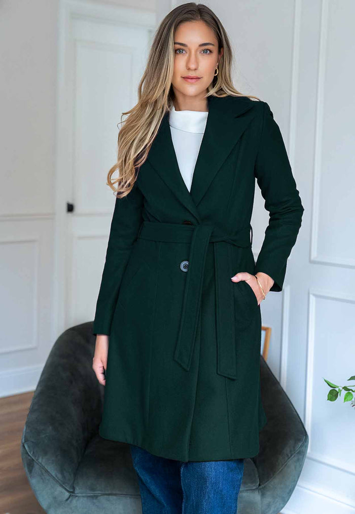Laura Forest Green Coat
