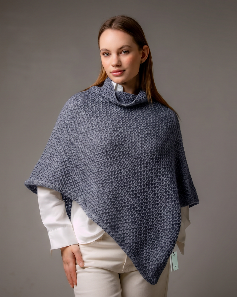 Nimbus baby alpaca poncho by Giana de Lana